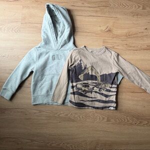 GAP 4yo Kids Shirt and Sweatshirt Bundle